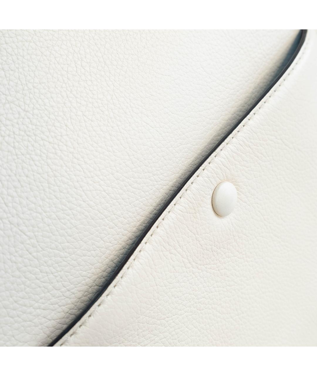 CELINE Белая кожаная сумка тоут, фото 5