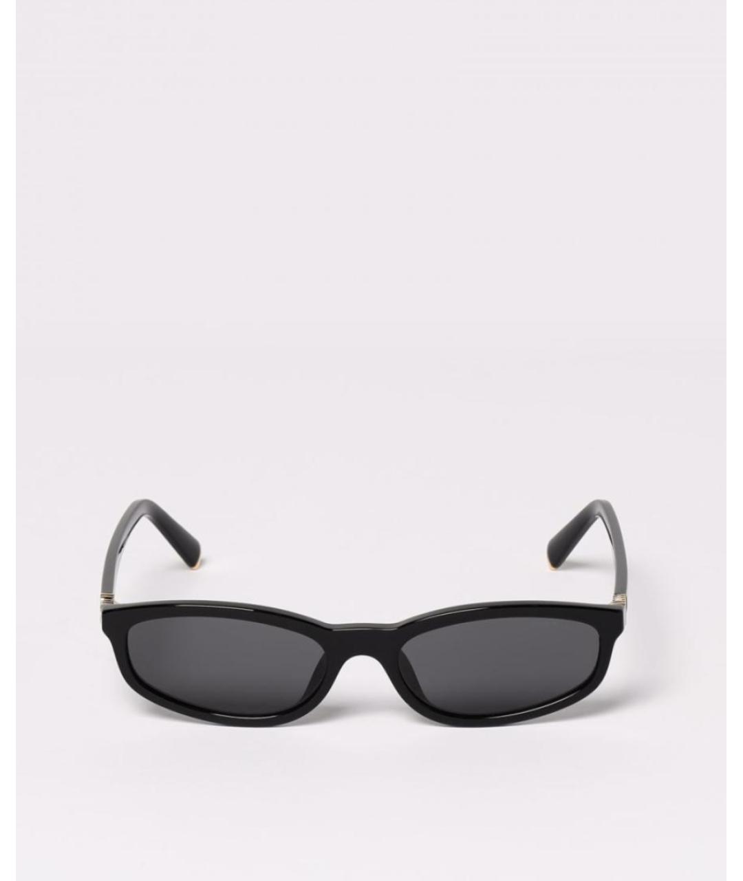 MIU MIU Черные пластиковые солнцезащитные очки, фото 2