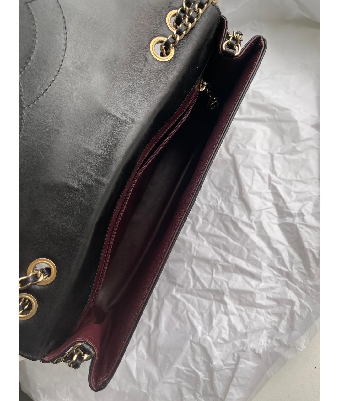 CHANEL Черная кожаная сумка через плечо, фото 9