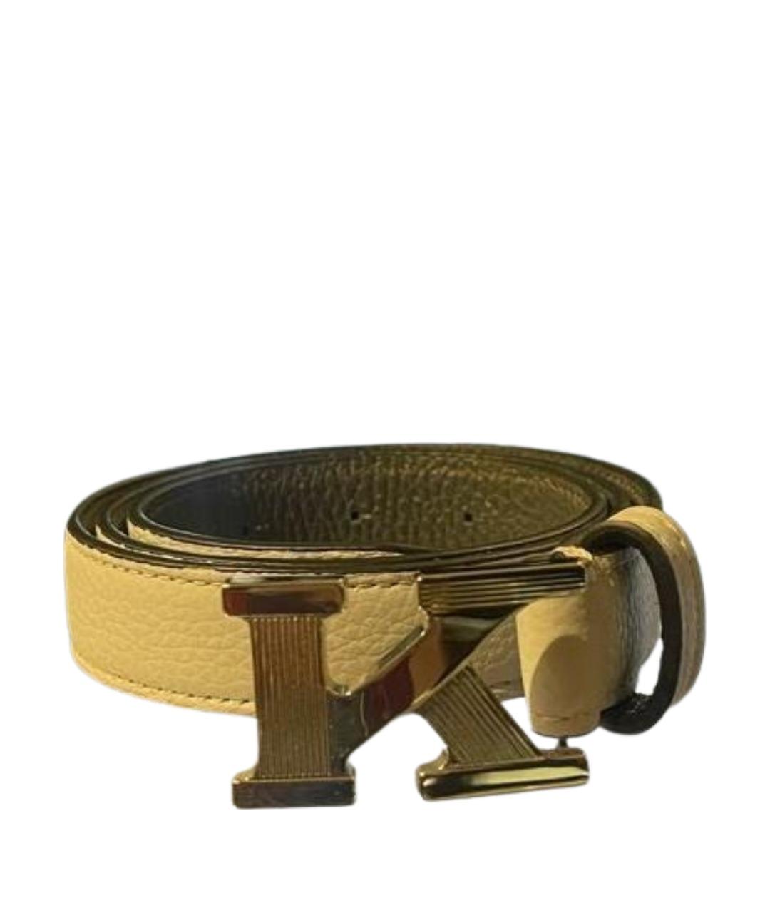 KITON Голубой кожаный ремень, фото 1