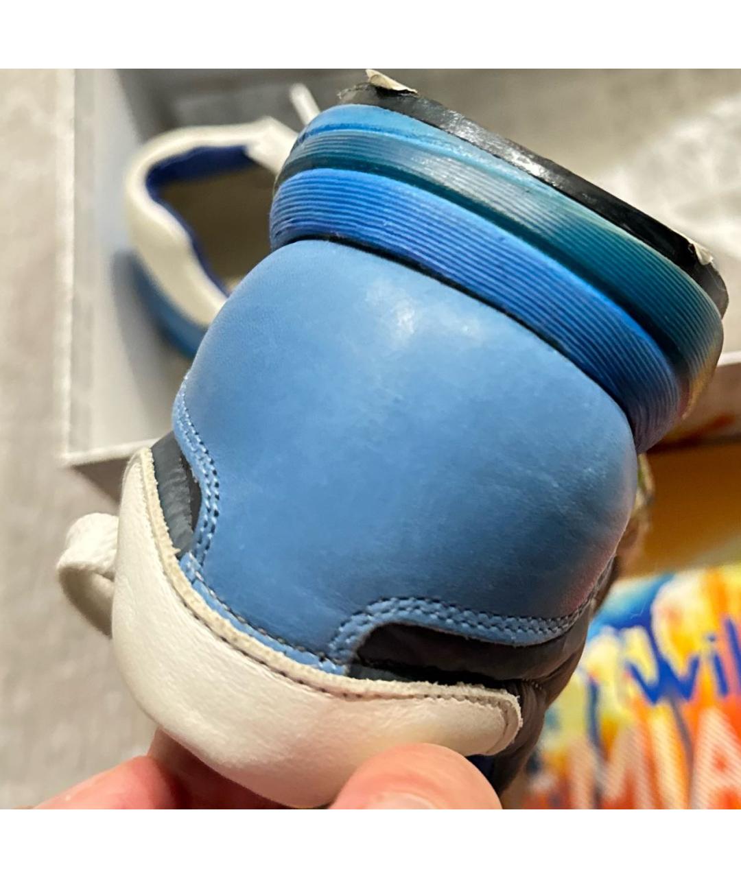 PREMIATA Синие кожаные кеды, фото 4