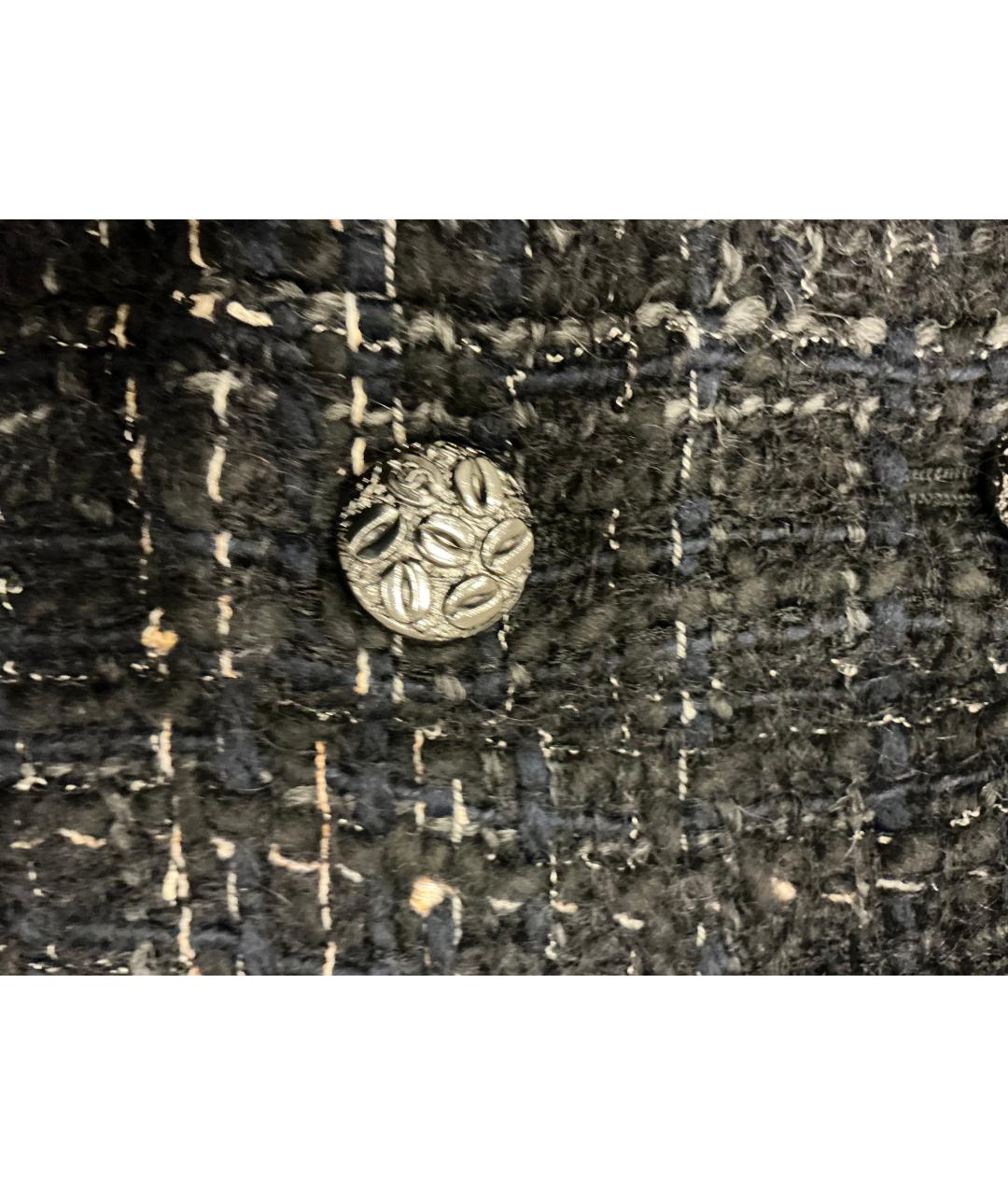 CHANEL Черное твидовое повседневное платье, фото 5