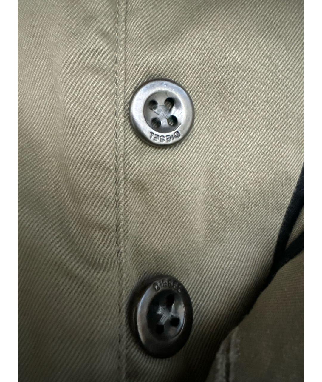 DIESEL Хаки хлопковые классические брюки, фото 3