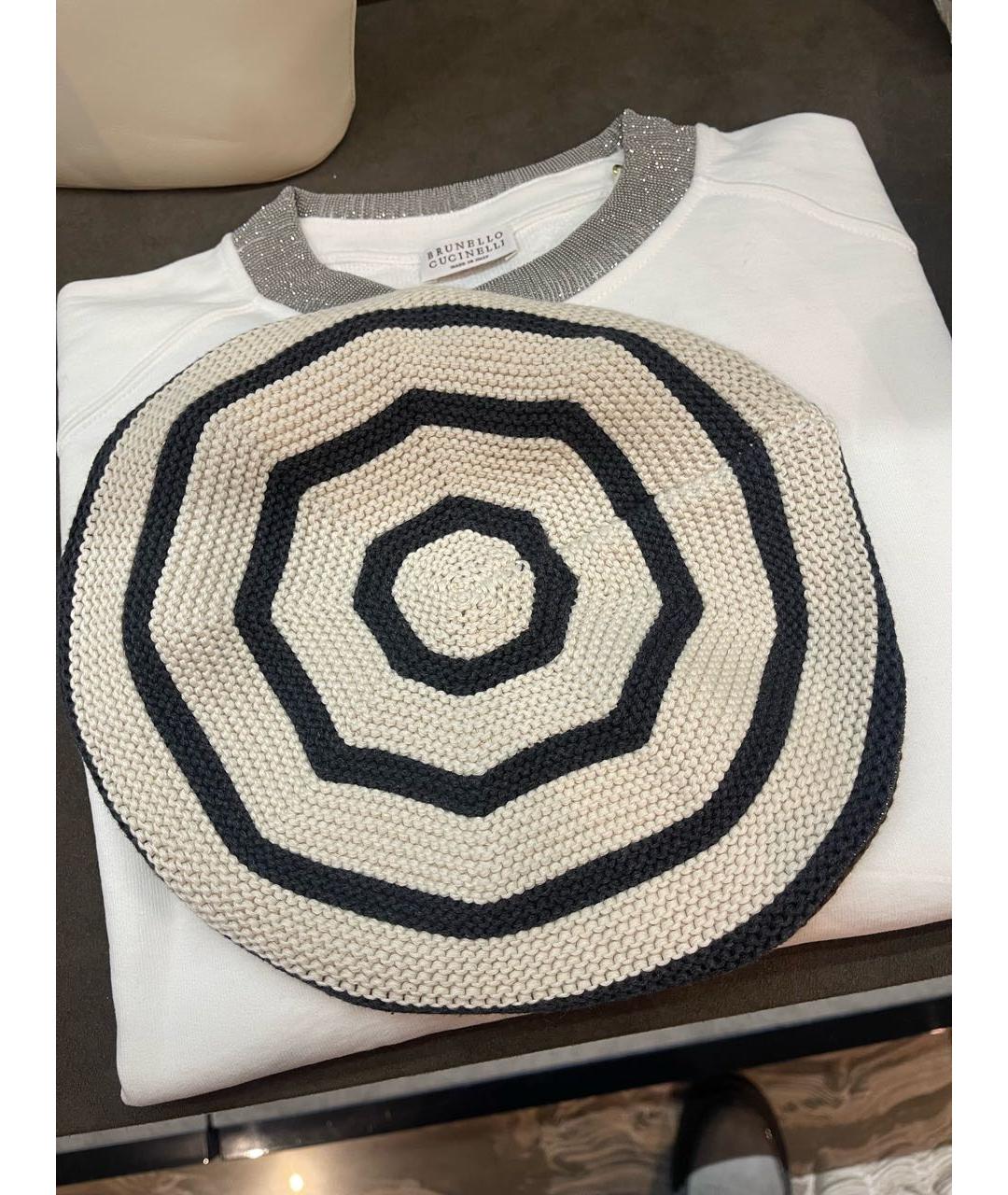 BRUNELLO CUCINELLI Коричневая хлопковая шапка, фото 4