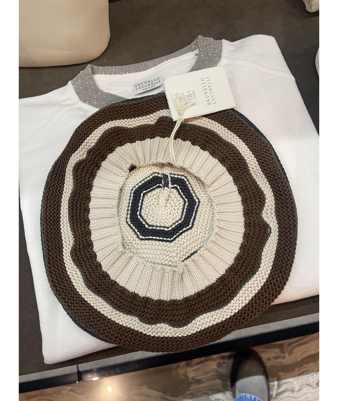 BRUNELLO CUCINELLI Коричневая хлопковая шапка, фото 5