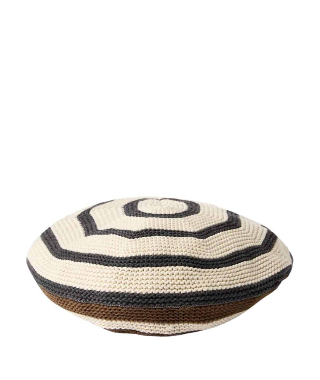 BRUNELLO CUCINELLI Коричневая хлопковая шапка, фото 1