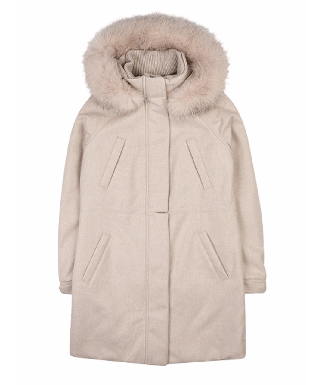 LORO PIANA Розовая кашемировая парка, фото 1