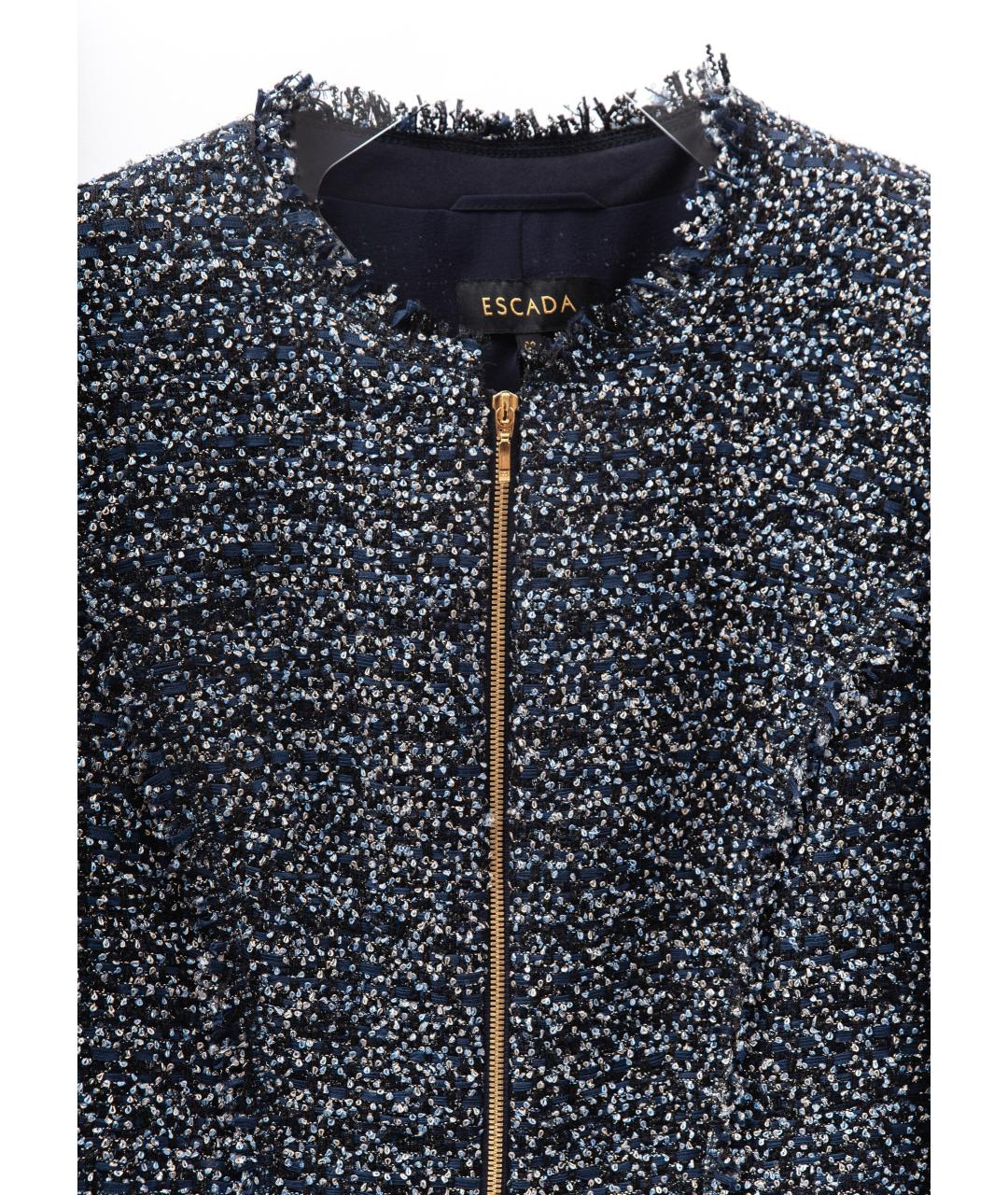 ESCADA Темно-синий полиамидовый жакет/пиджак, фото 3