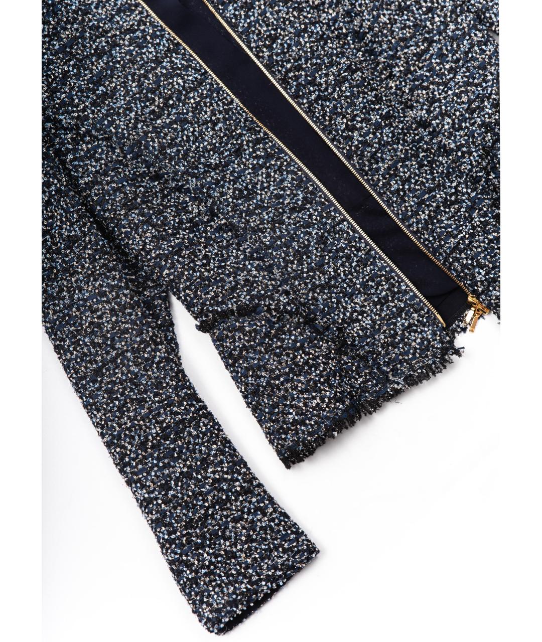 ESCADA Темно-синий полиамидовый жакет/пиджак, фото 5