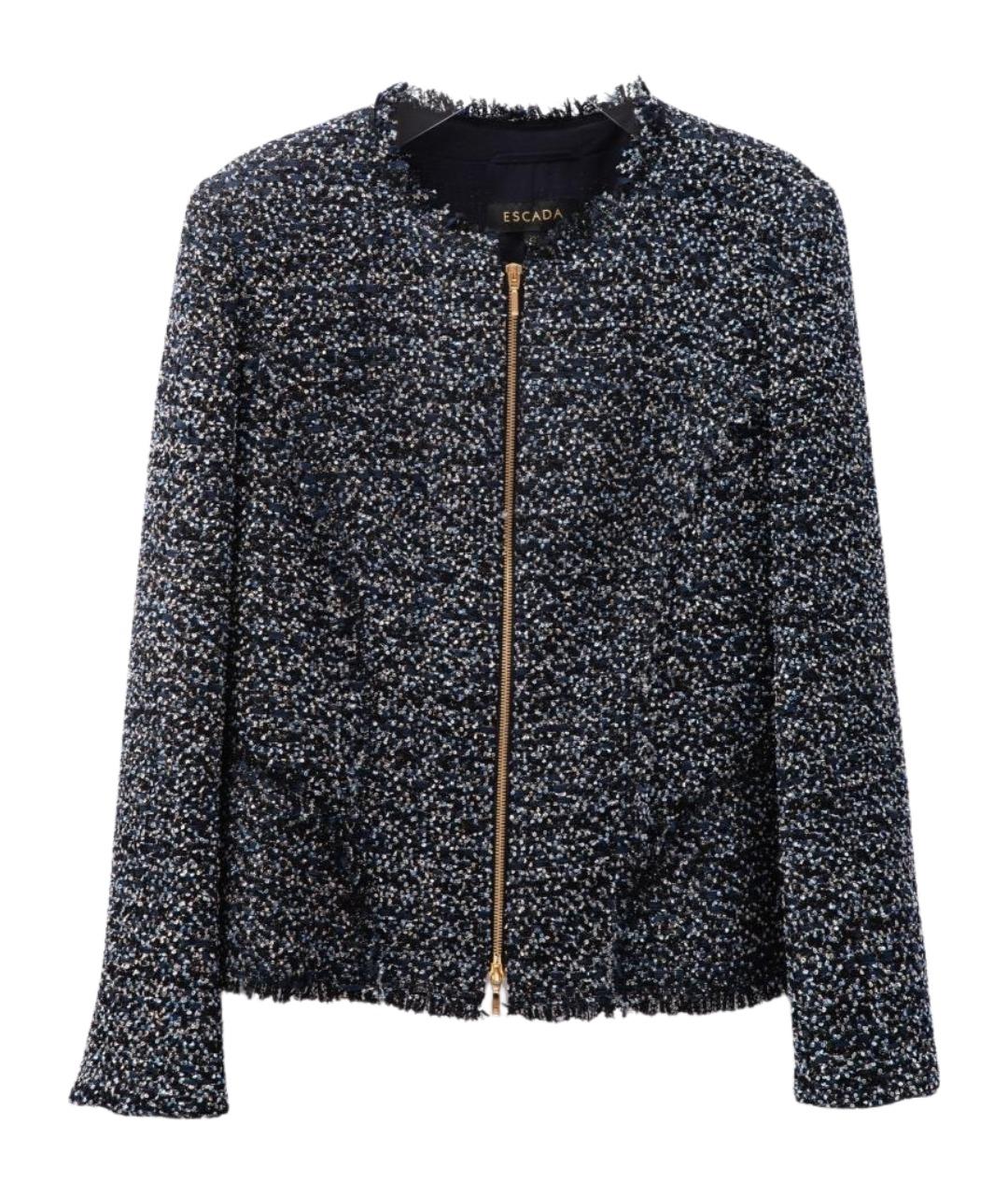 ESCADA Темно-синий полиамидовый жакет/пиджак, фото 1
