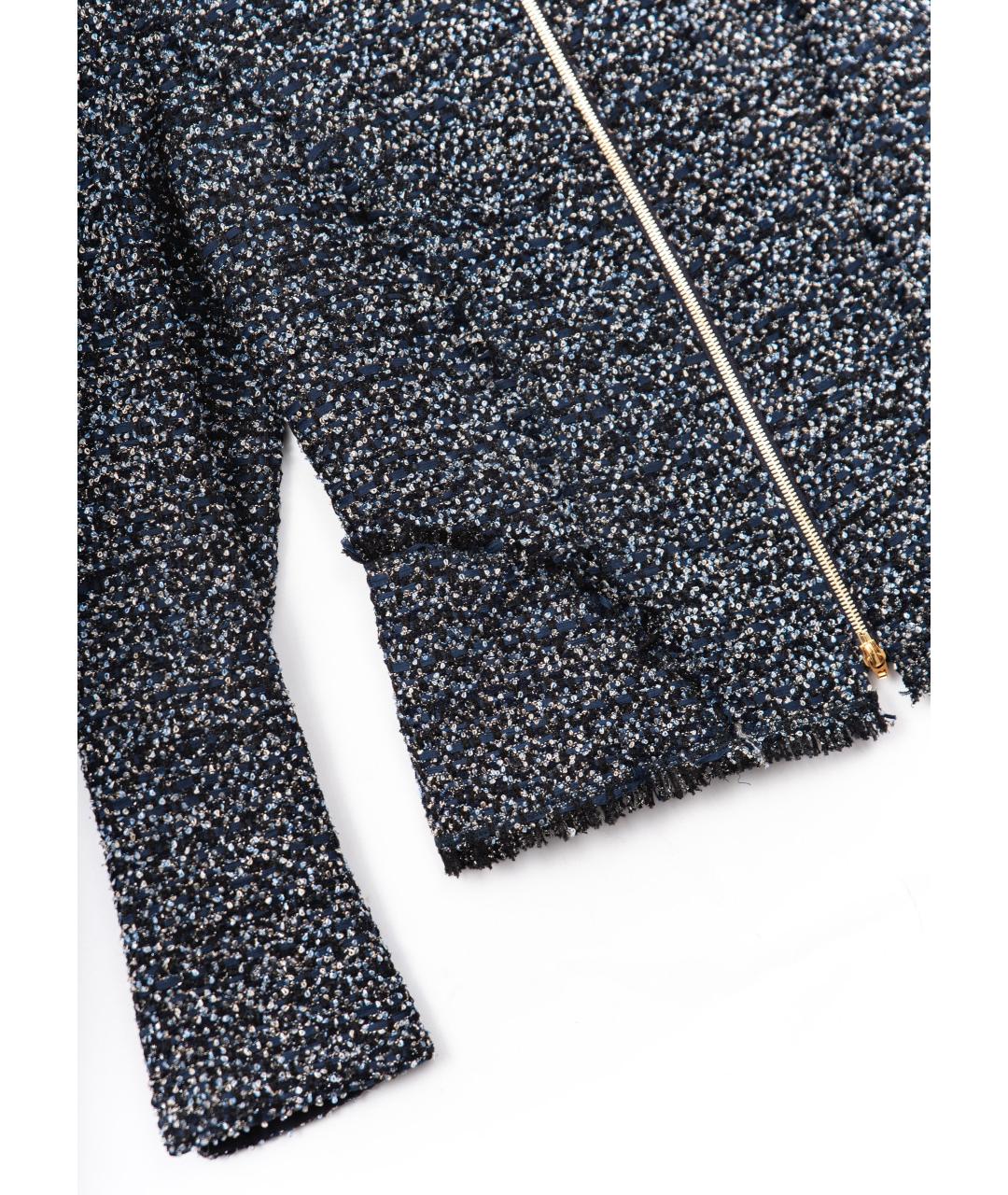 ESCADA Темно-синий полиамидовый жакет/пиджак, фото 4