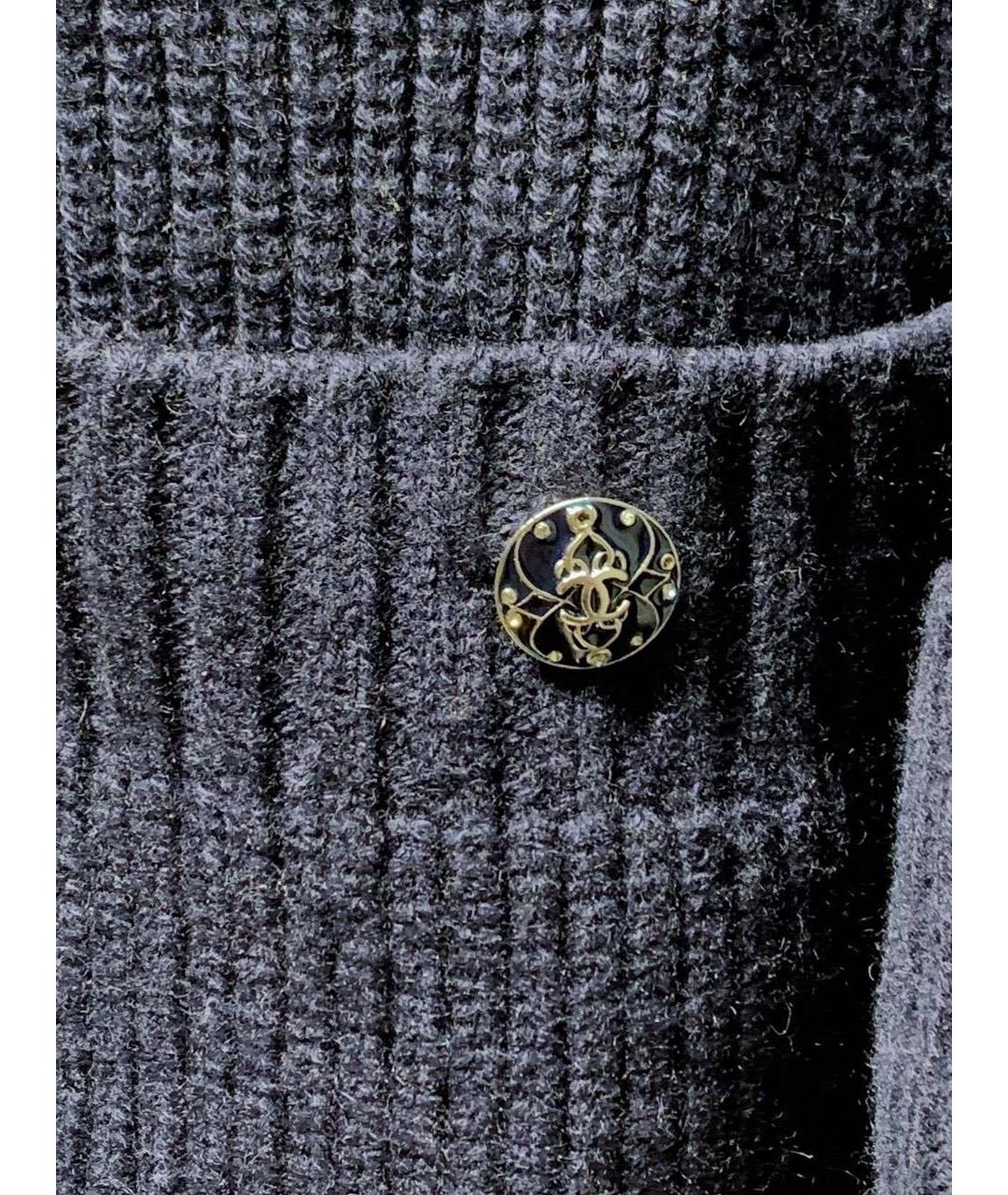 CHANEL Темно-синий кашемировый костюм с юбками, фото 3