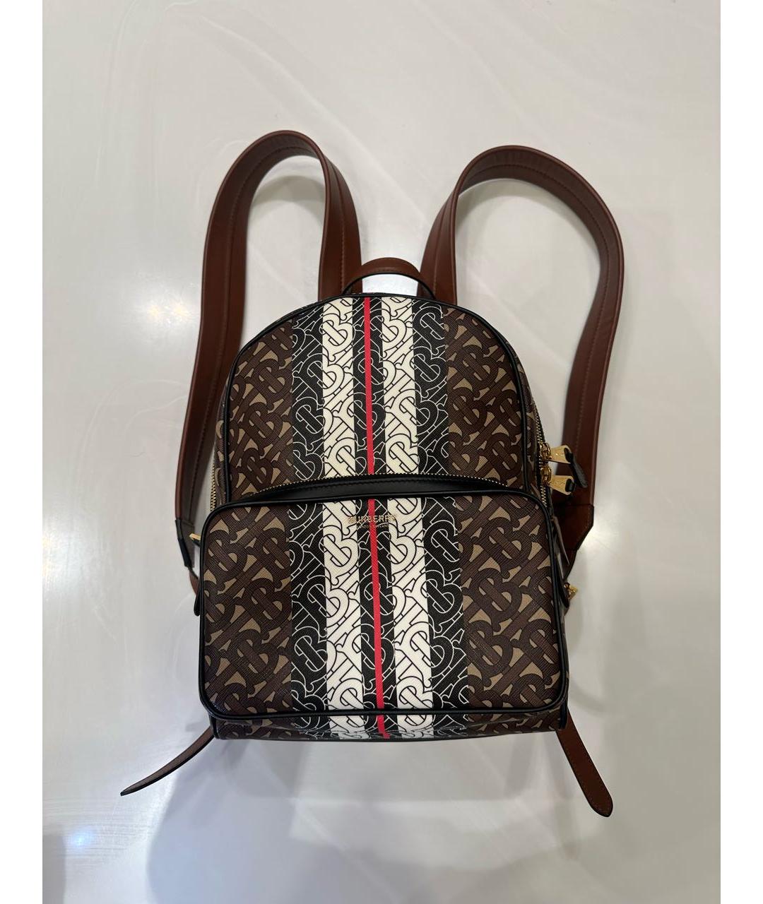 BURBERRY Коричневый кожаный рюкзак, фото 2