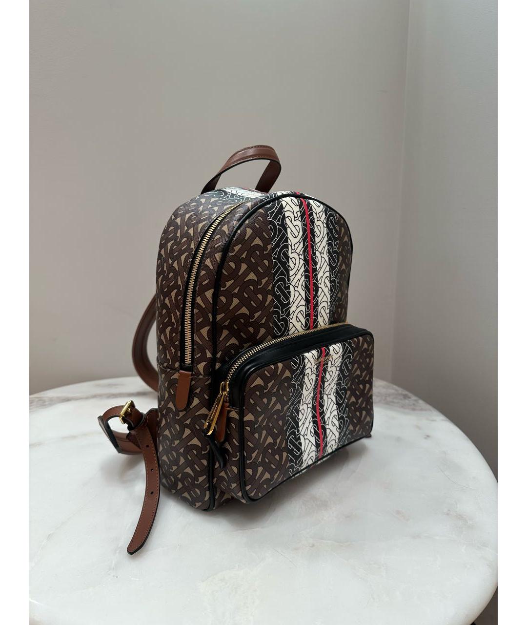 BURBERRY Коричневый кожаный рюкзак, фото 4