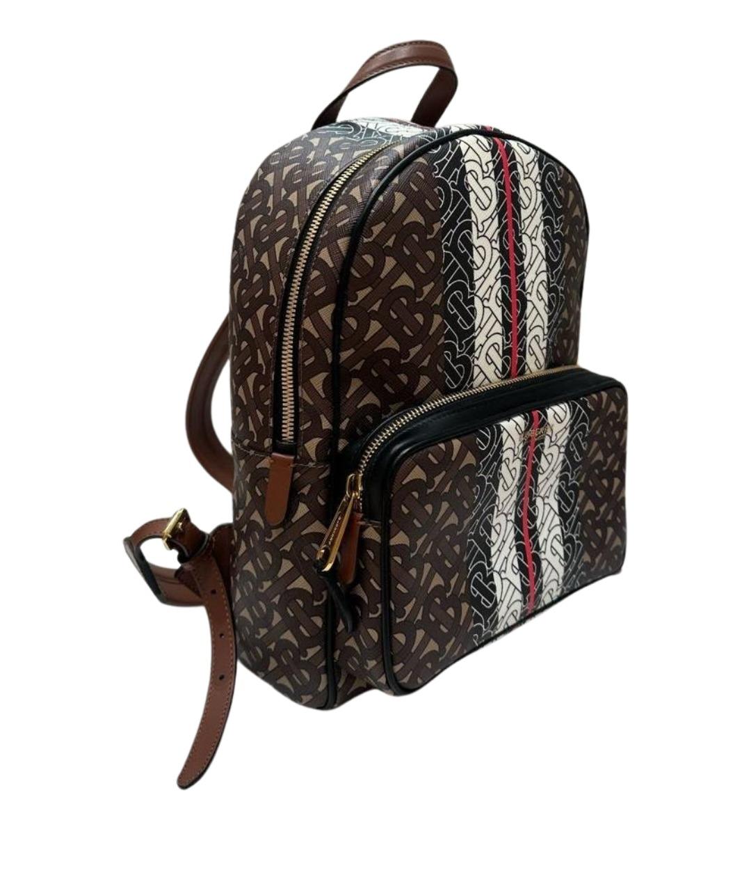 BURBERRY Коричневый кожаный рюкзак, фото 1