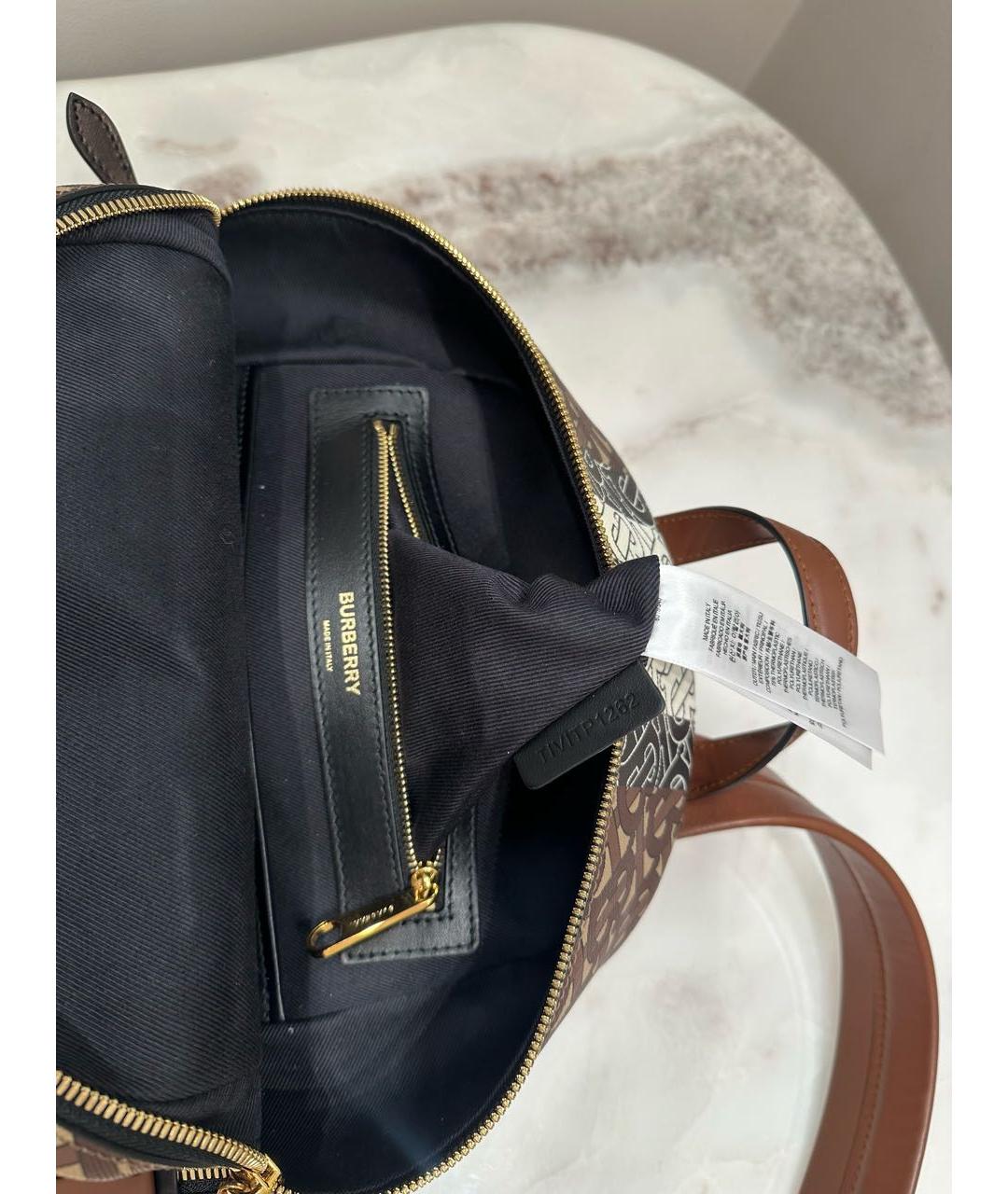 BURBERRY Коричневый кожаный рюкзак, фото 3