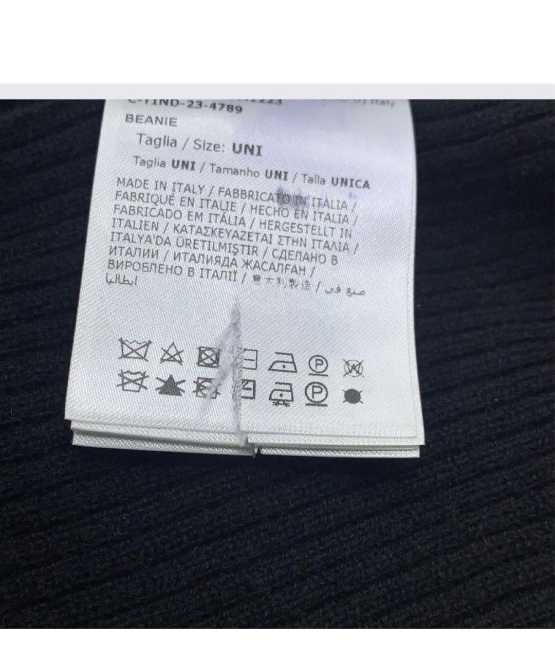 RICK OWENS Черная шерстяная шапка, фото 7