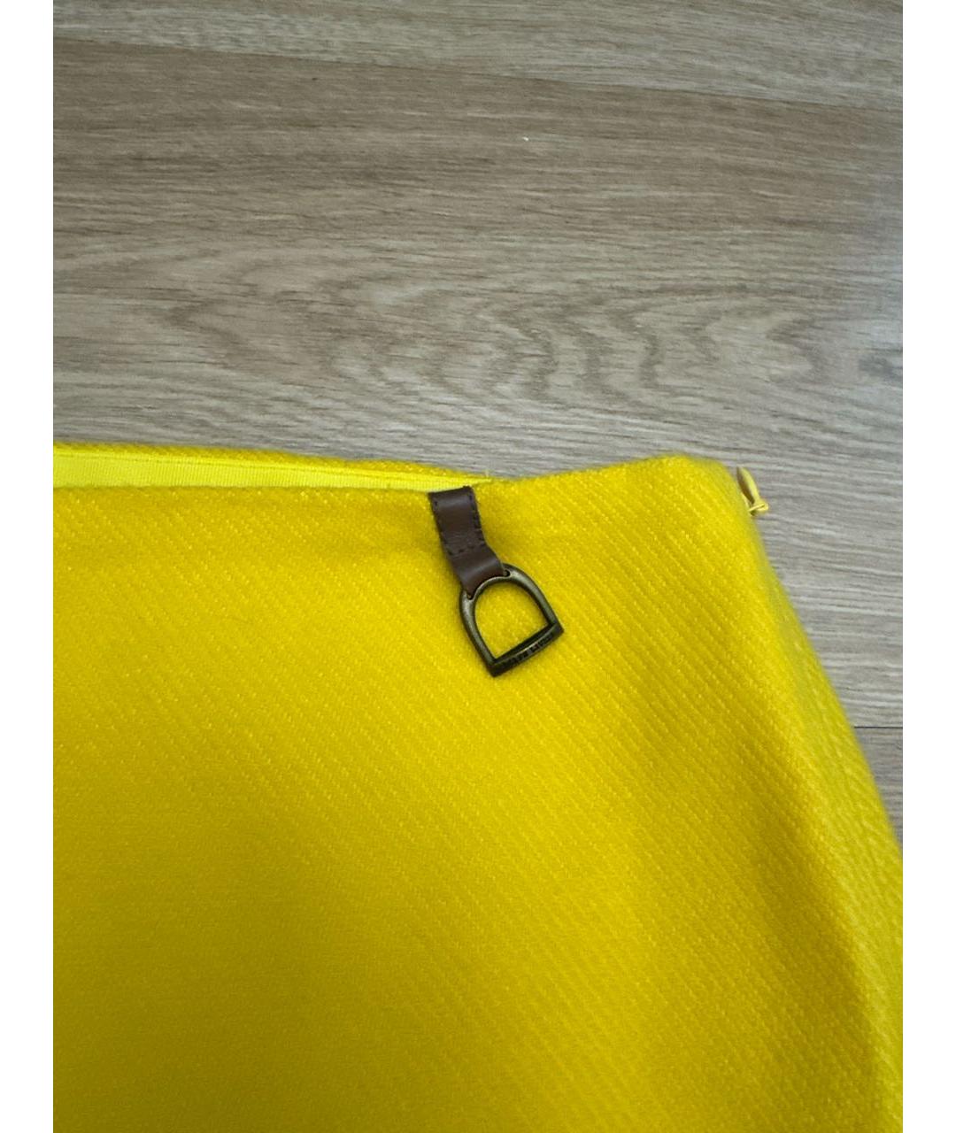 RALPH LAUREN Желтая юбка мини, фото 2
