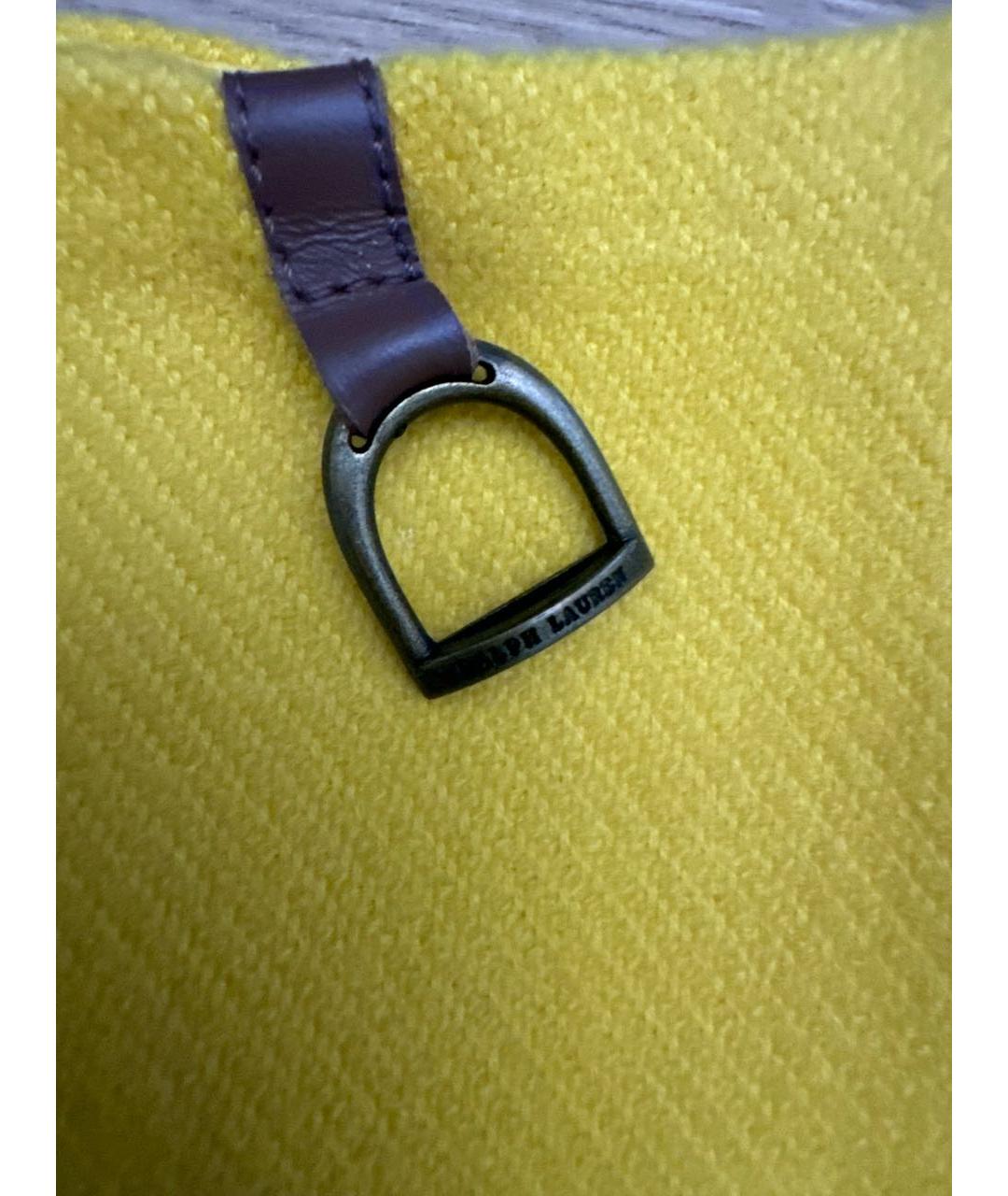 RALPH LAUREN Желтая юбка мини, фото 3