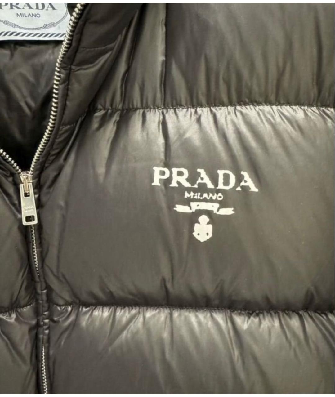 PRADA Черный пуховик, фото 3