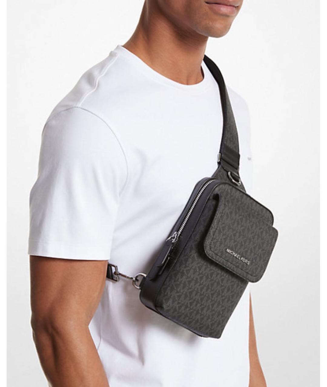 MICHAEL KORS Черная сумка на плечо, фото 4