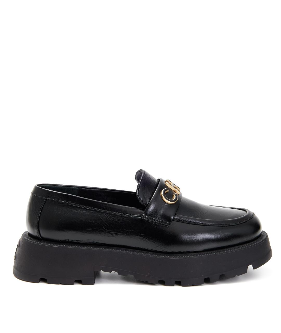 CHANEL Черные кожаные лоферы, фото 9