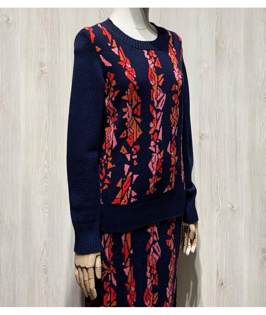 CHANEL Темно-синий кашемировый костюм с юбками, фото 2