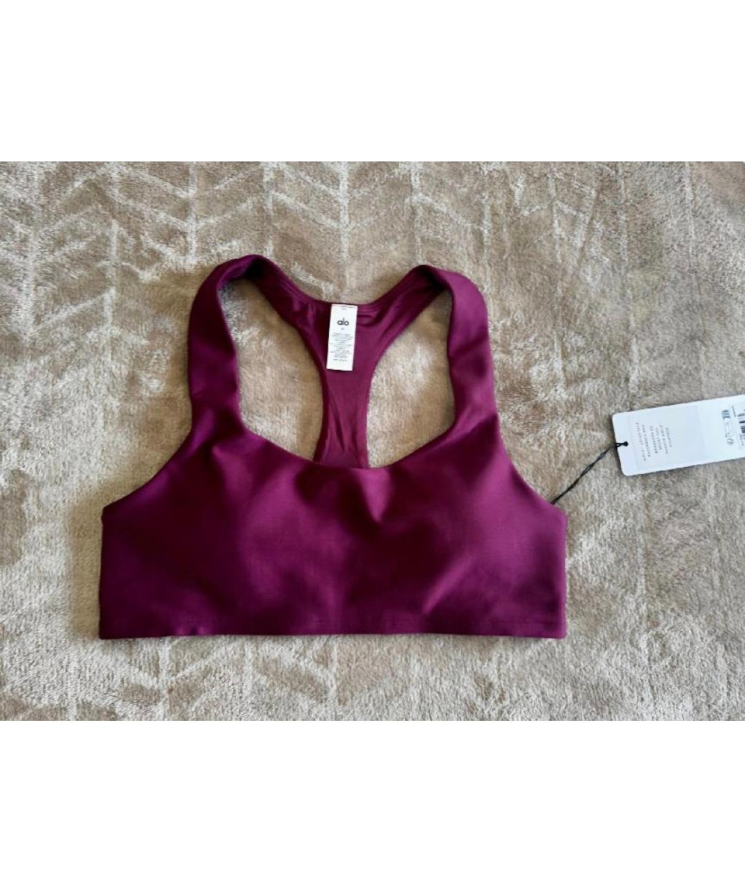 ALO YOGA Бордовый синтетический спортивные костюмы, фото 2