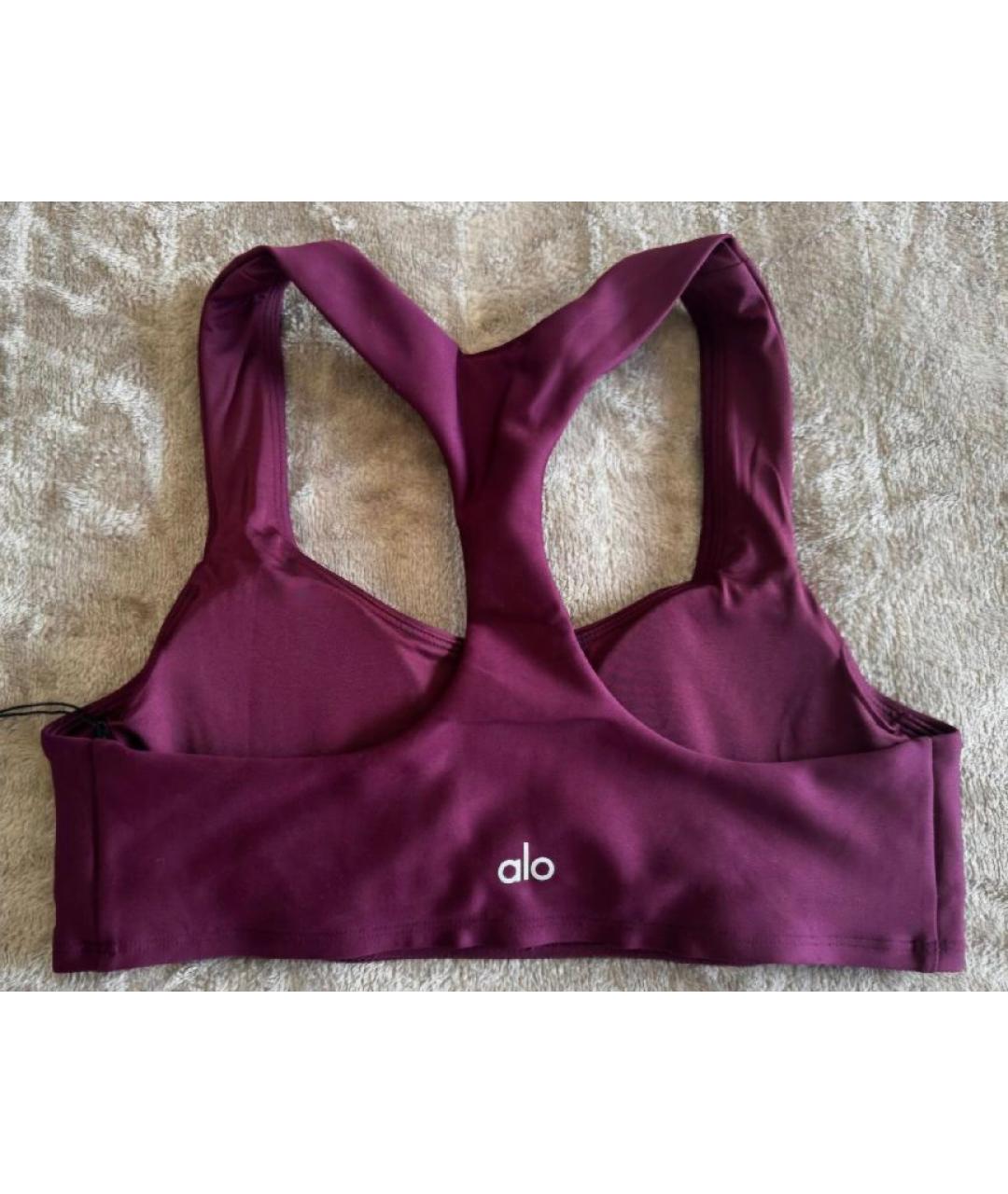 ALO YOGA Бордовый синтетический спортивные костюмы, фото 3