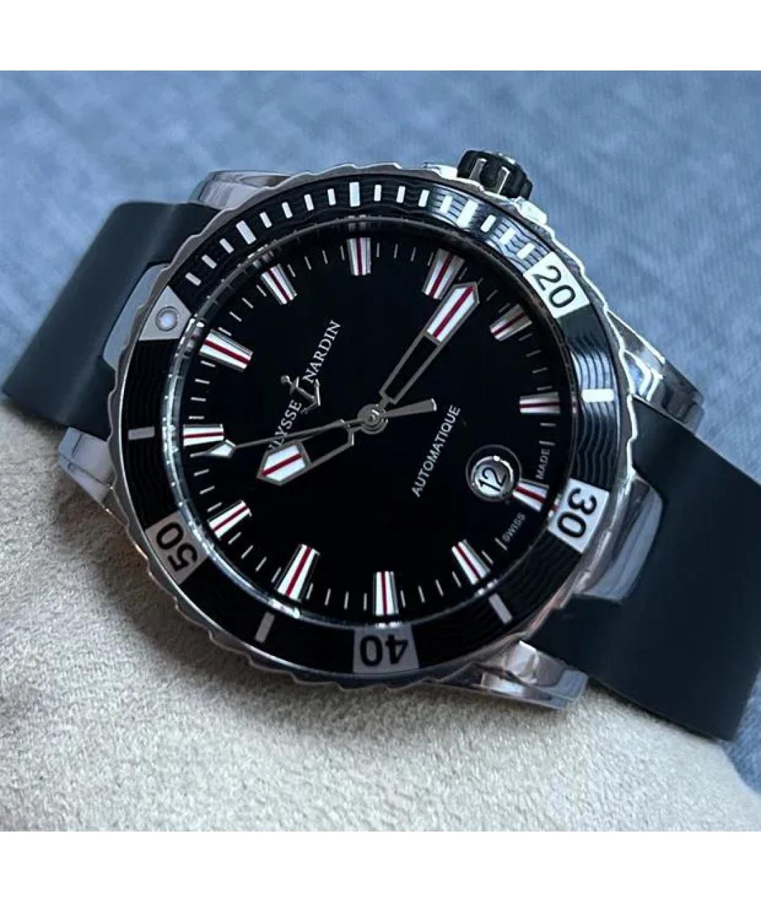 Ulysse Nardin Черные металлические часы, фото 3