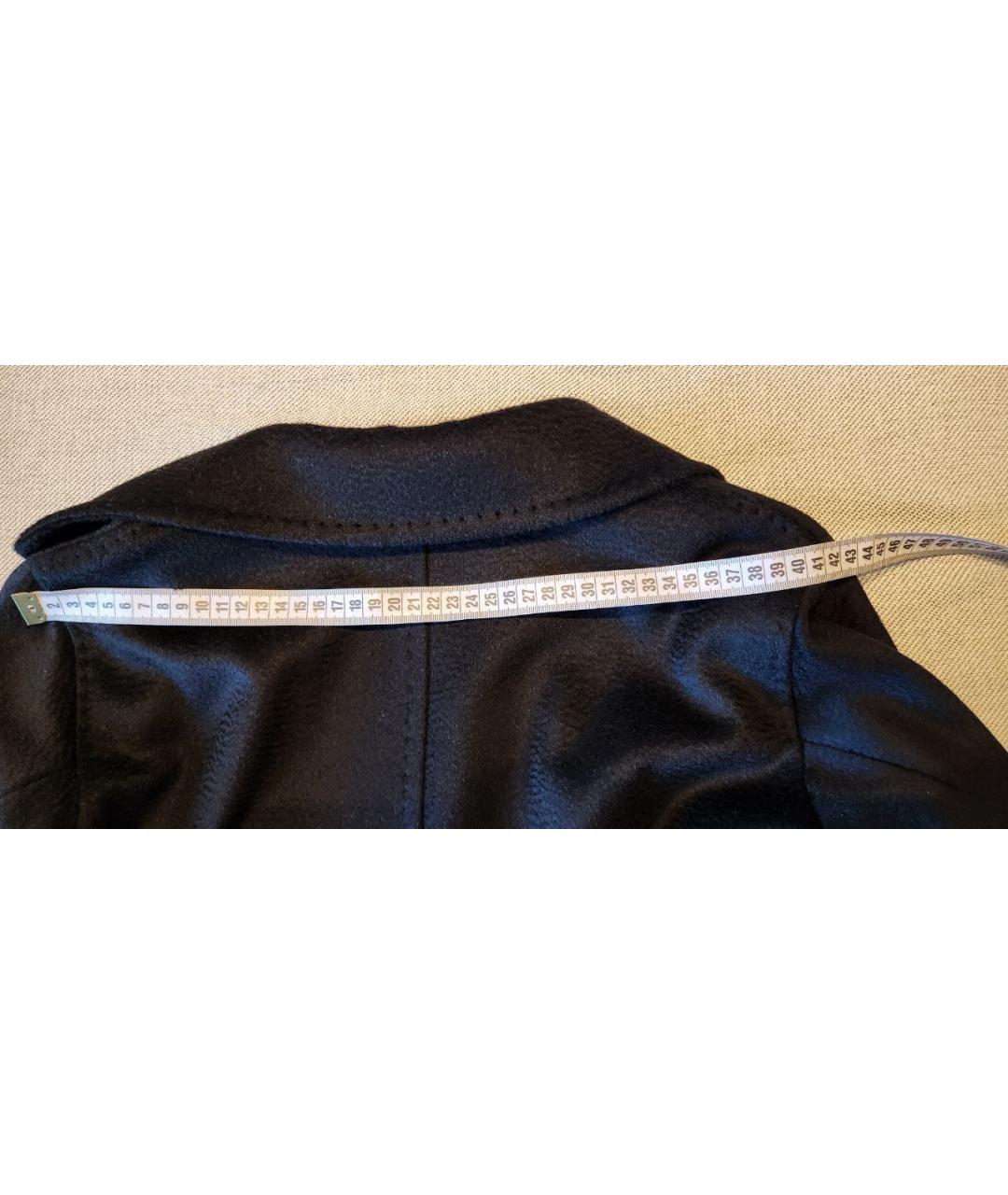 MAX MARA Черное шерстяное пальто, фото 3