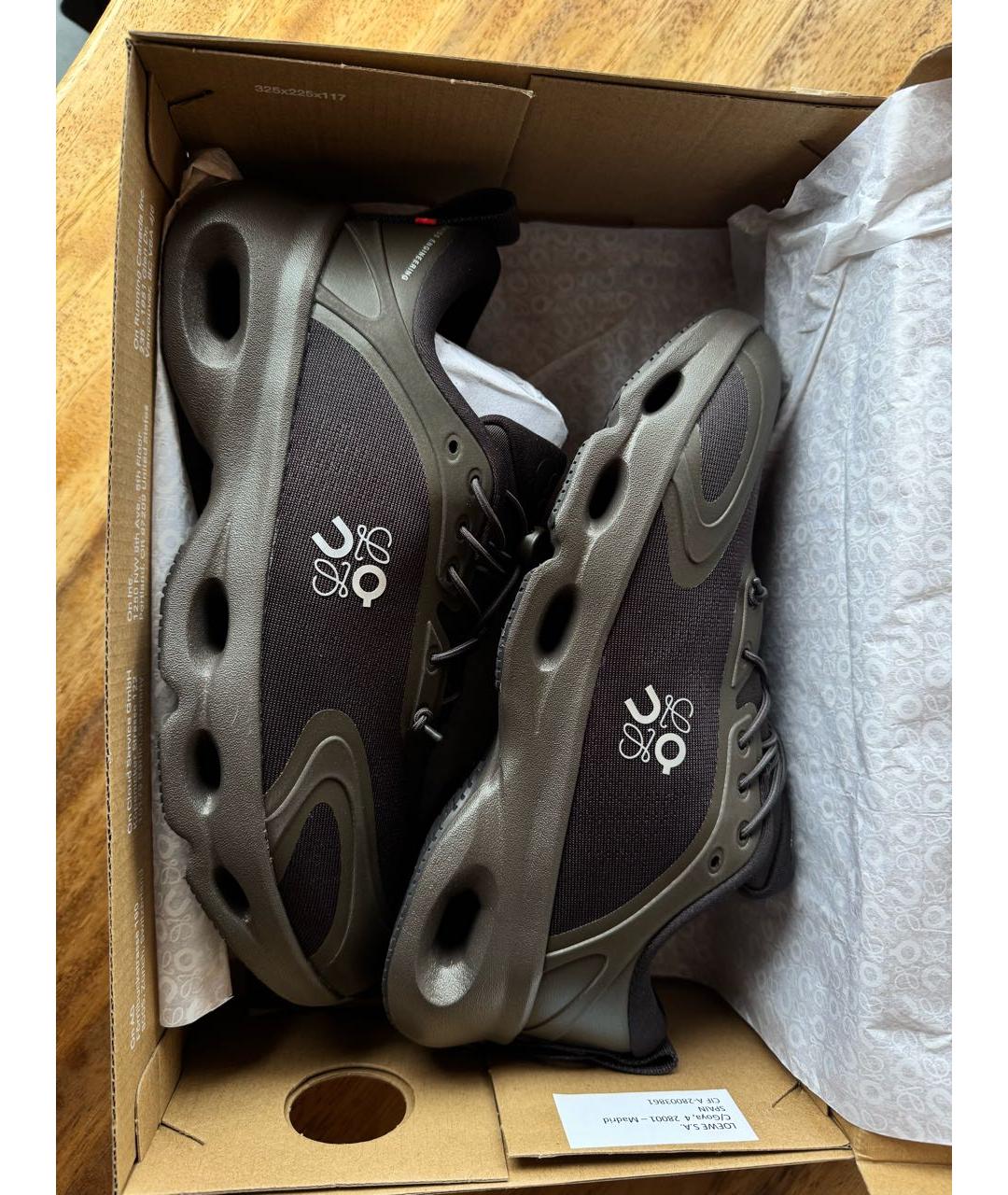 LOEWE Коричневые синтетические кроссовки, фото 7