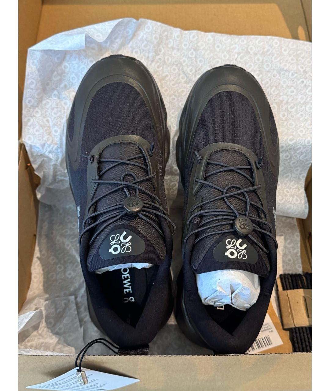 LOEWE Коричневые синтетические кроссовки, фото 2