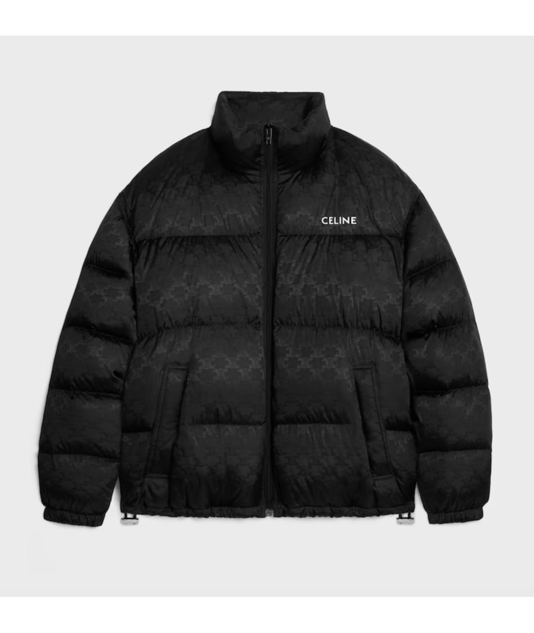 CELINE Черная полиамидовая куртка, фото 4