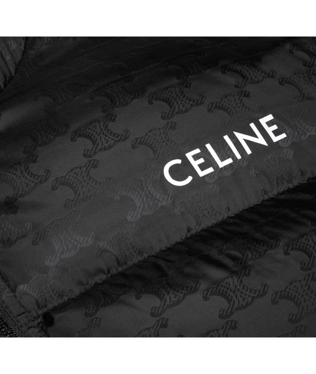 CELINE Черная полиамидовая куртка, фото 3
