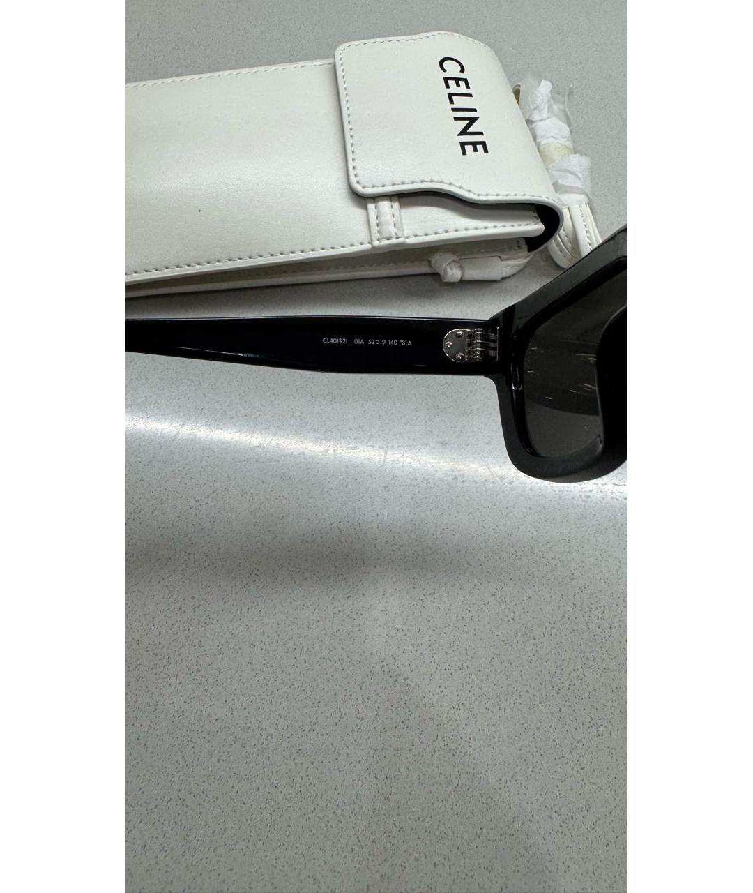 CELINE Черные пластиковые солнцезащитные очки, фото 2