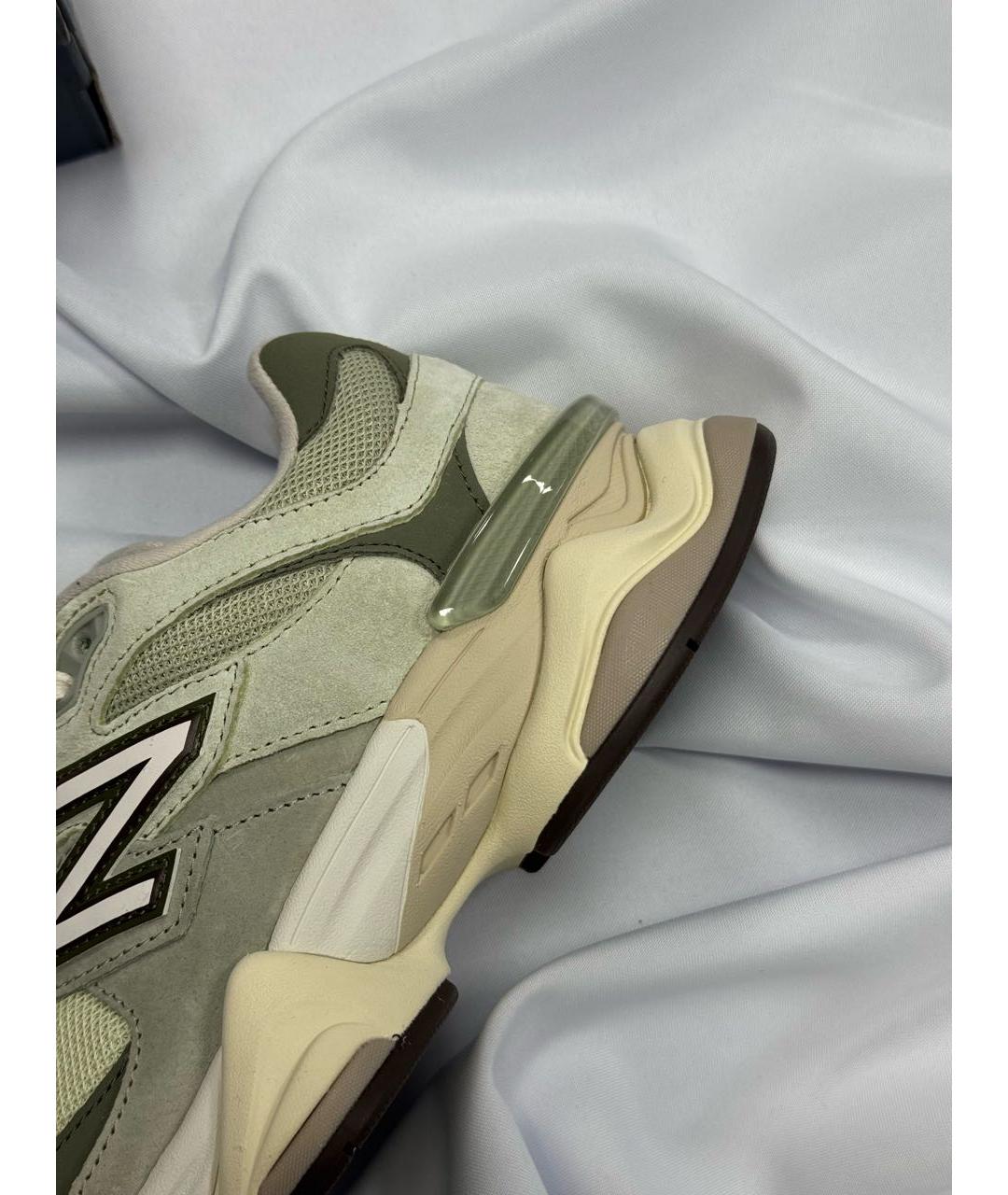 NEW BALANCE Зеленые замшевые кроссовки, фото 4