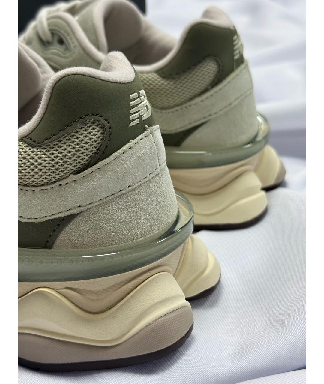 NEW BALANCE Зеленые замшевые кроссовки, фото 7