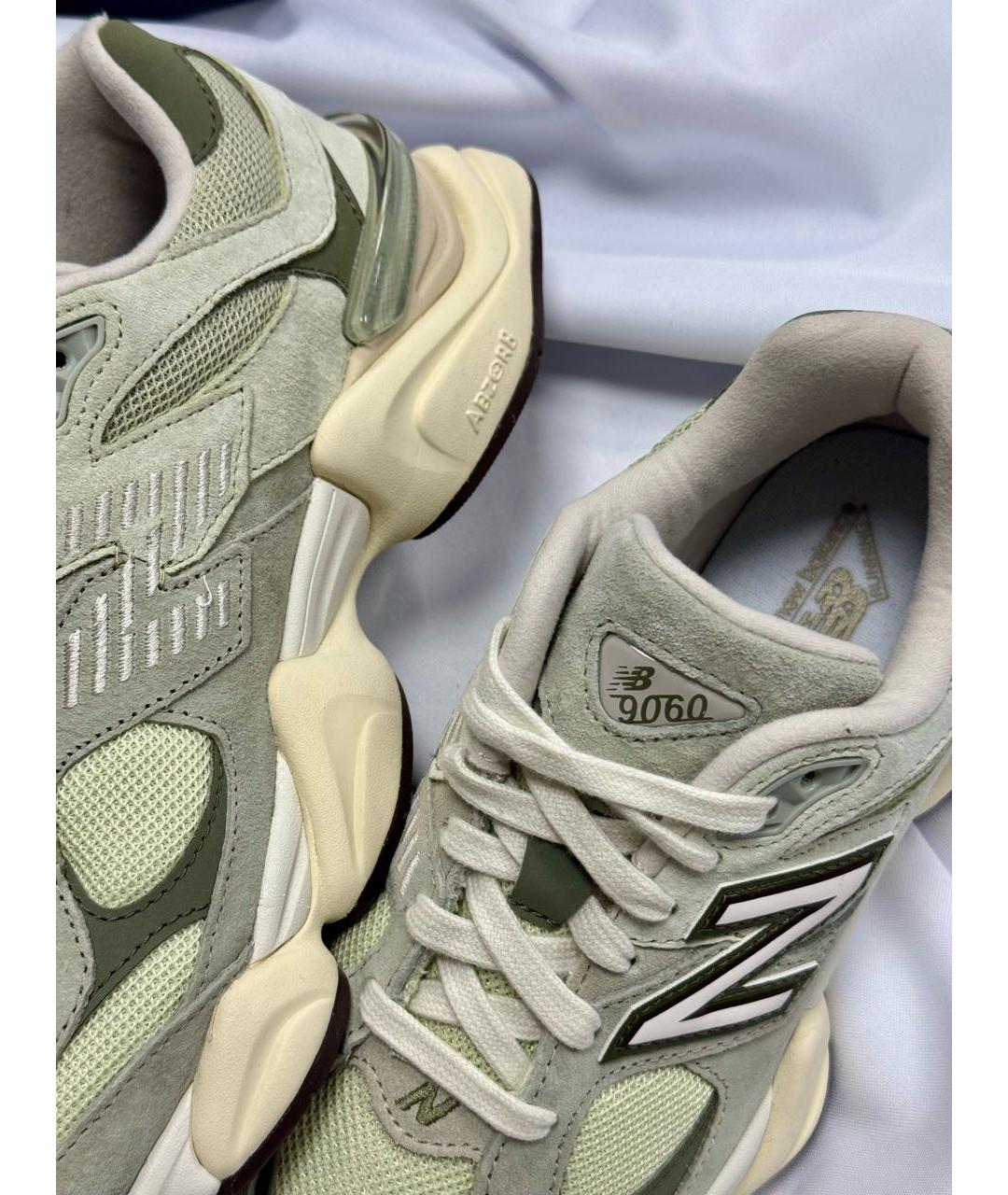 NEW BALANCE Зеленые замшевые кроссовки, фото 6