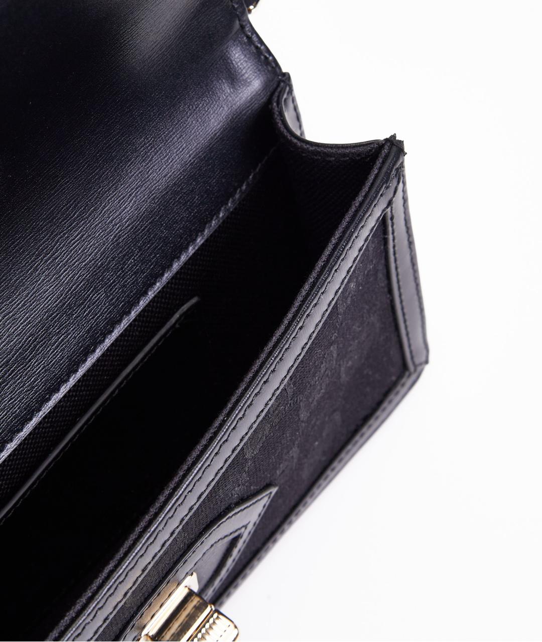 GUCCI Черная тканевая сумка с короткими ручками, фото 5