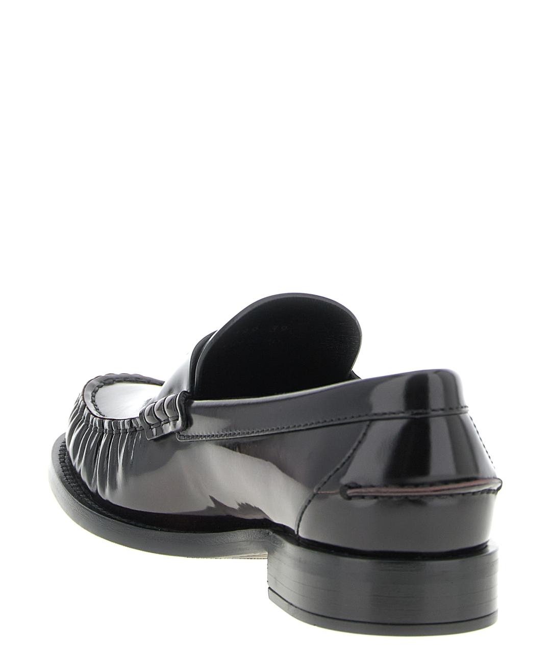 PRADA Бордовые кожаные лоферы, фото 3