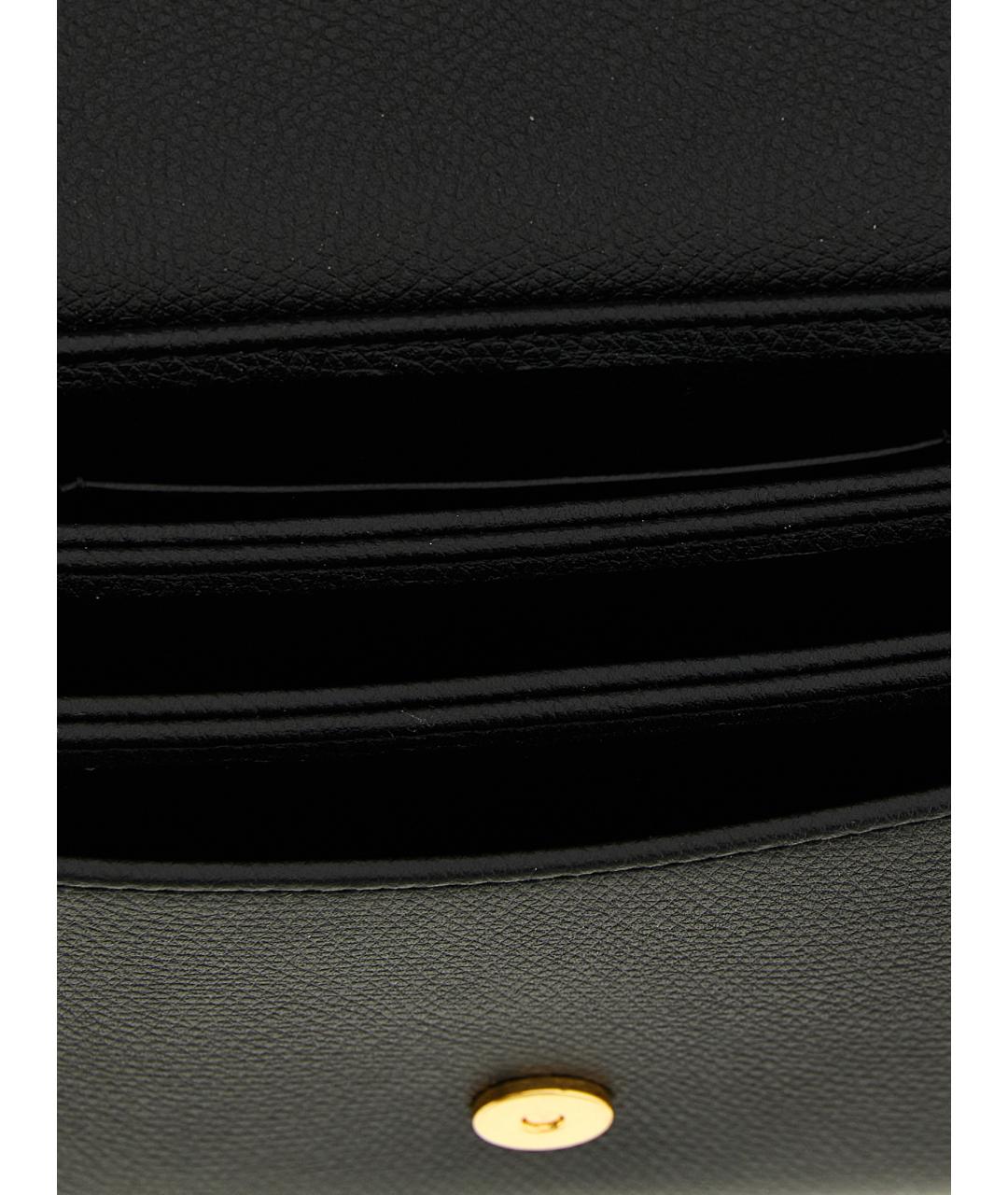 VALENTINO Черный кожаный кошелек, фото 4