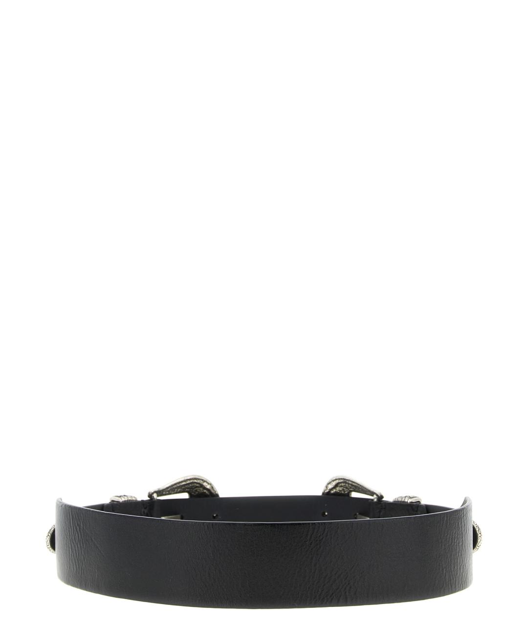 GOLDEN GOOSE DELUXE BRAND Черный кожаный ремень, фото 2