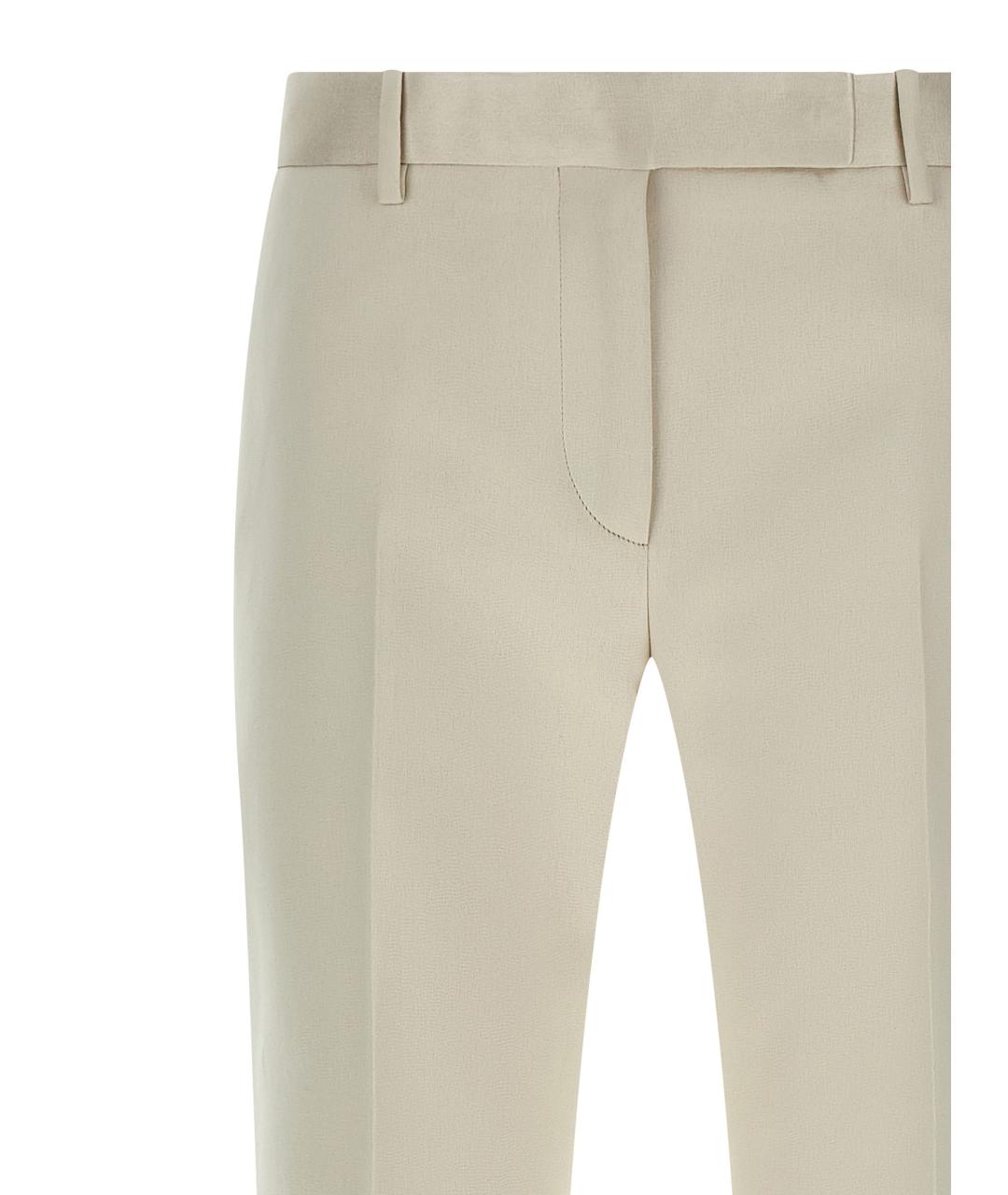 TOM FORD Бежевые хлопковые брюки узкие, фото 3