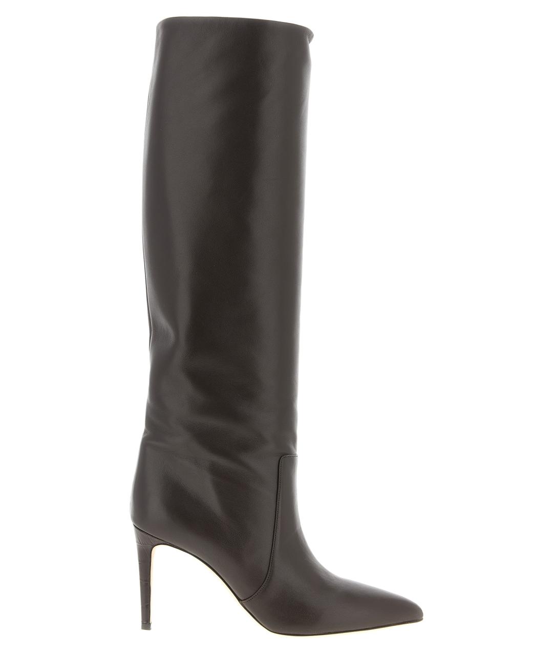 PARIS TEXAS Коричневые кожаные сапоги, фото 1