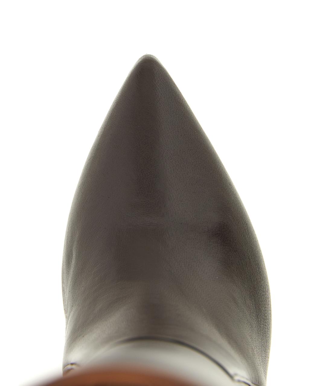 PARIS TEXAS Коричневые кожаные сапоги, фото 4