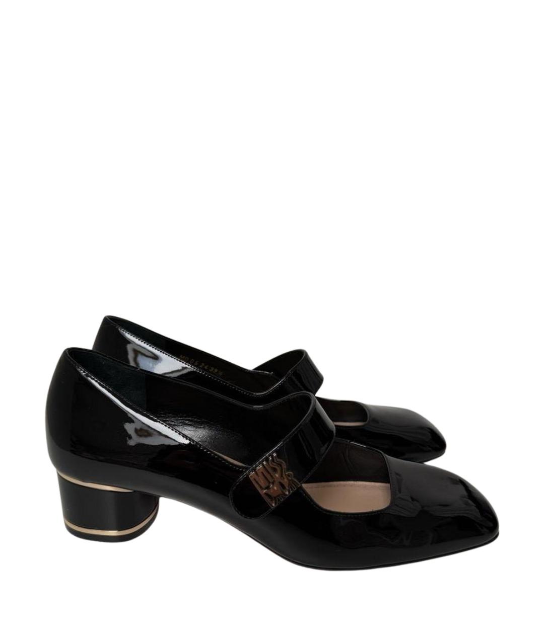 CHRISTIAN DIOR Черные туфли из лакированной кожи, фото 1