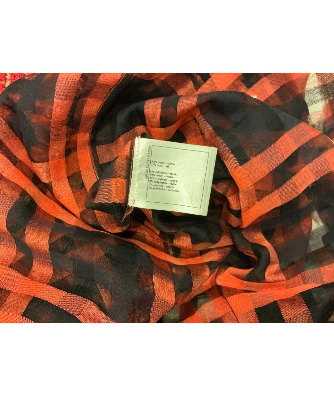 CHANEL Красная хлопковая рубашка, фото 6