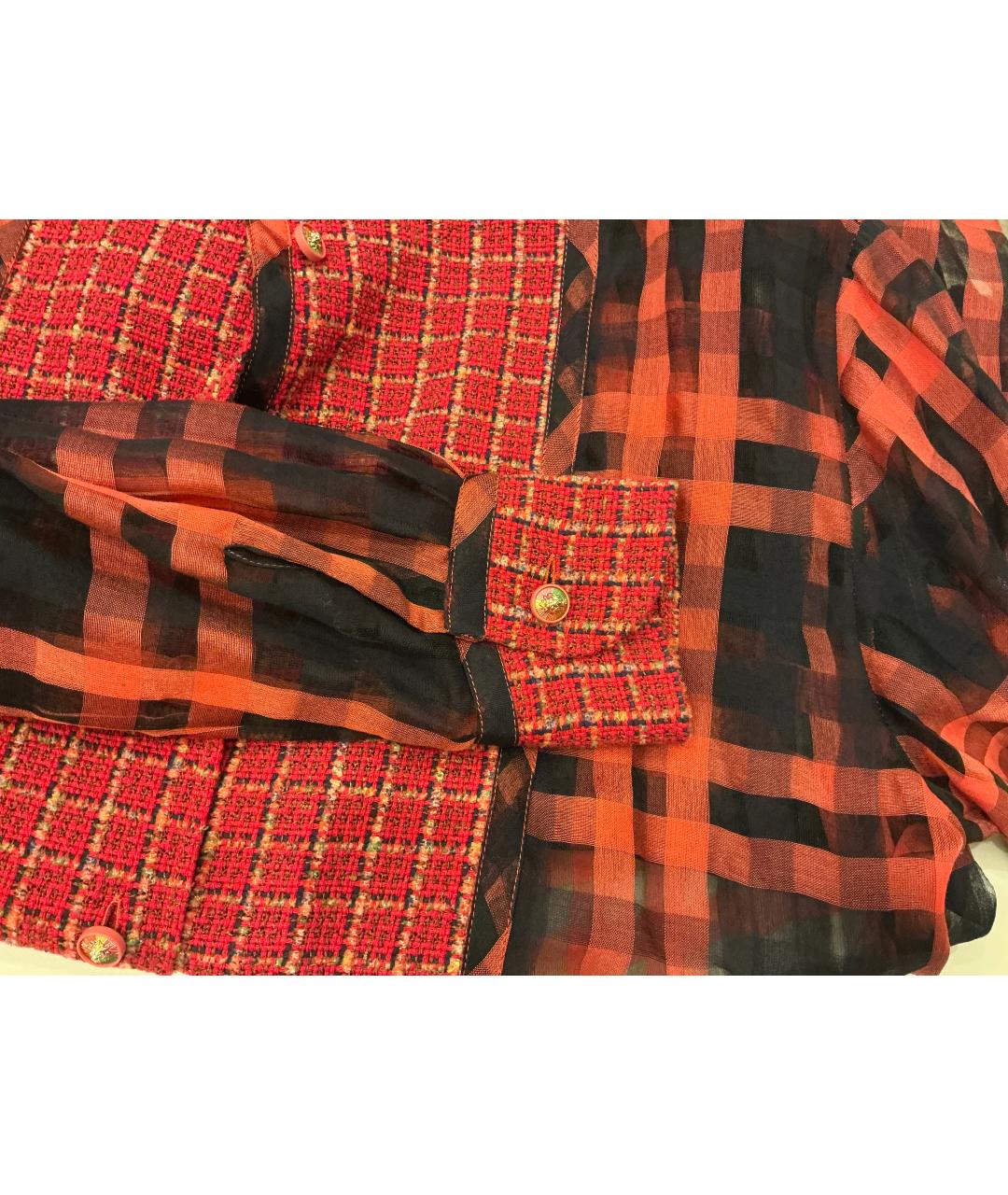 CHANEL Красная хлопковая рубашка, фото 4