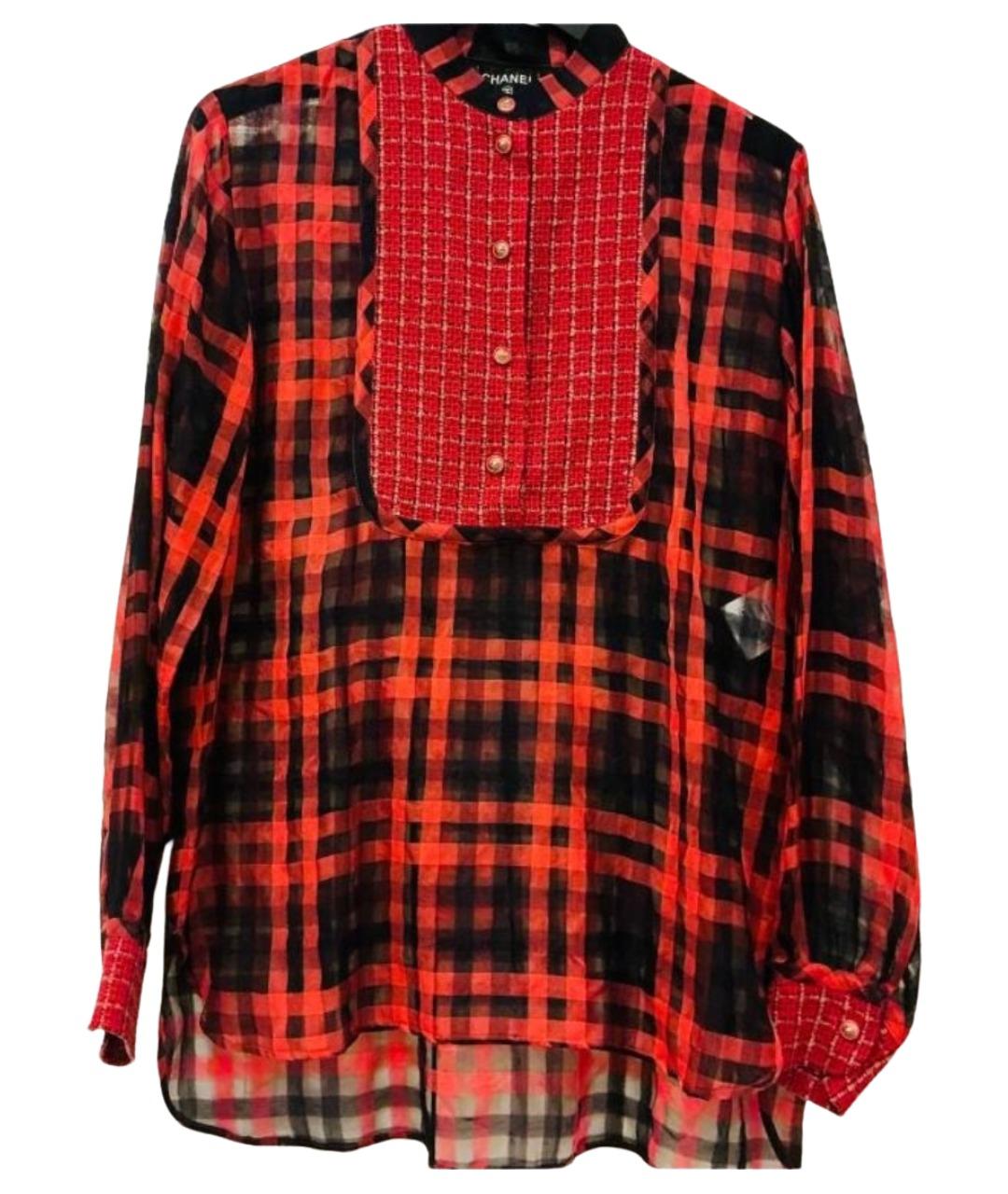 CHANEL Красная хлопковая рубашка, фото 1
